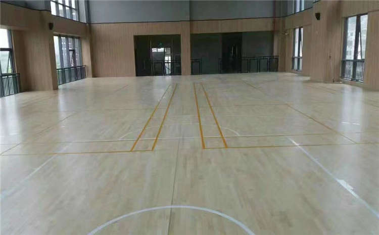 楓木羽毛球館木地板單層龍骨結(jié)構(gòu)